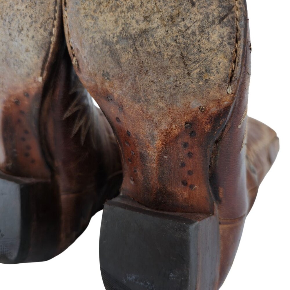 Old Gringo Eagle Snip Toe Mens Size 9.5D Brown Leather Cowboy Western Boots - Picture 11 of 13